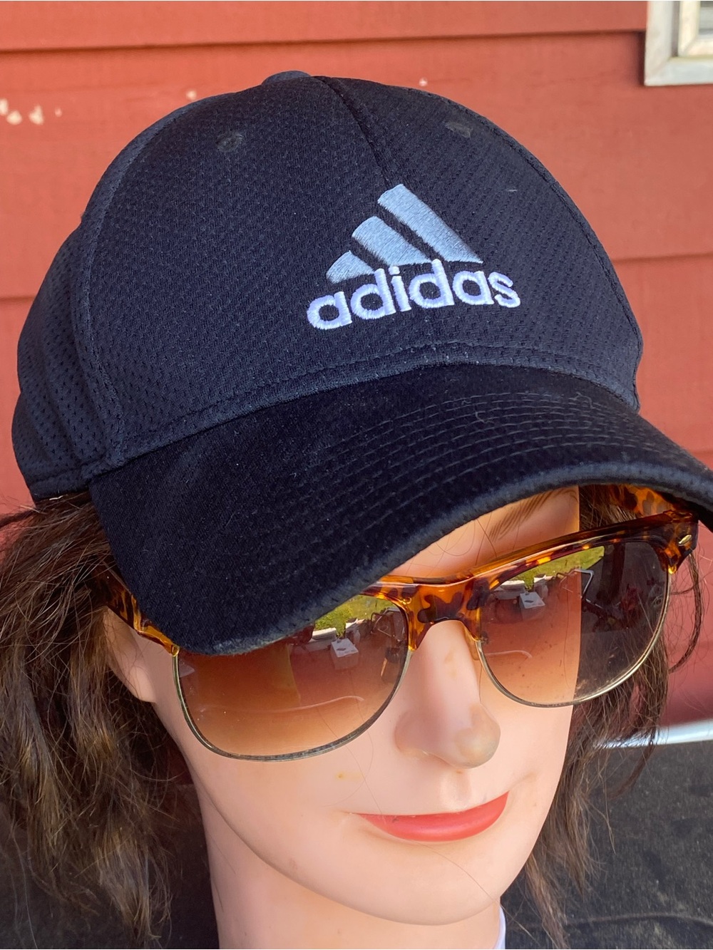 adidas Black Cap with White Logo
